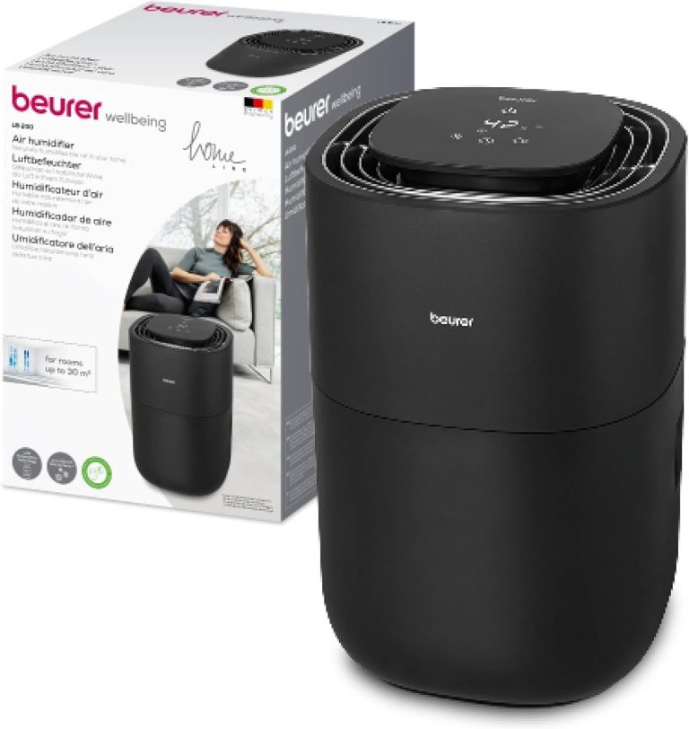 Beurer LB 200 Humidificateur d’Air à Évaporation à Froid, 3 L, Jusqu’à 30 m², Fonction Séchage du Filtre
