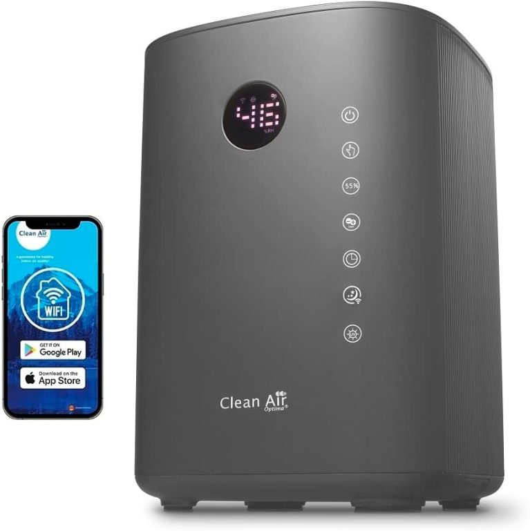 Clean Air Optima CA-605 Smart Top Filling, humidificateur 3 en 1 avec purificateur d'air et aromathérapie, 65 m²/160 m³