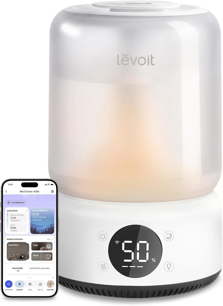 Levoit Humidificateur d'air 4,2 L Contrôle par application, NeoClassic 450S